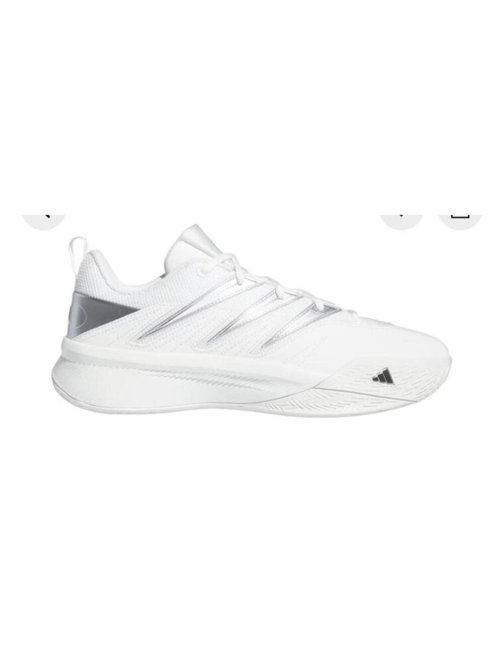 Size 11.5 adidas Dame 3 Low Core White Core Black